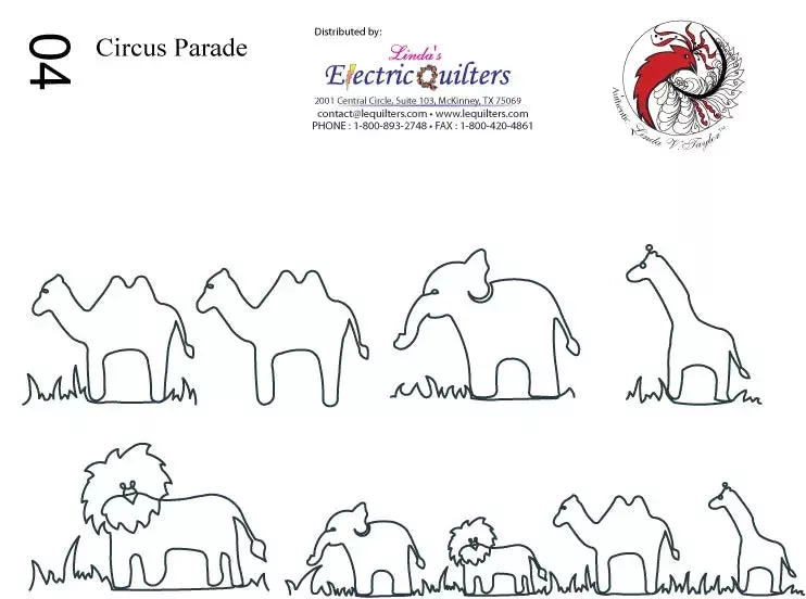 004 Circus Parade Pantograph by Linda V. Taylor