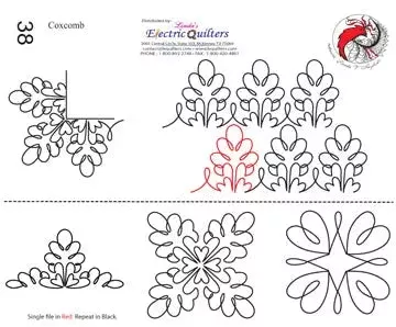 038 Coxcomb & Blocks Pantograph by Linda V. Taylor