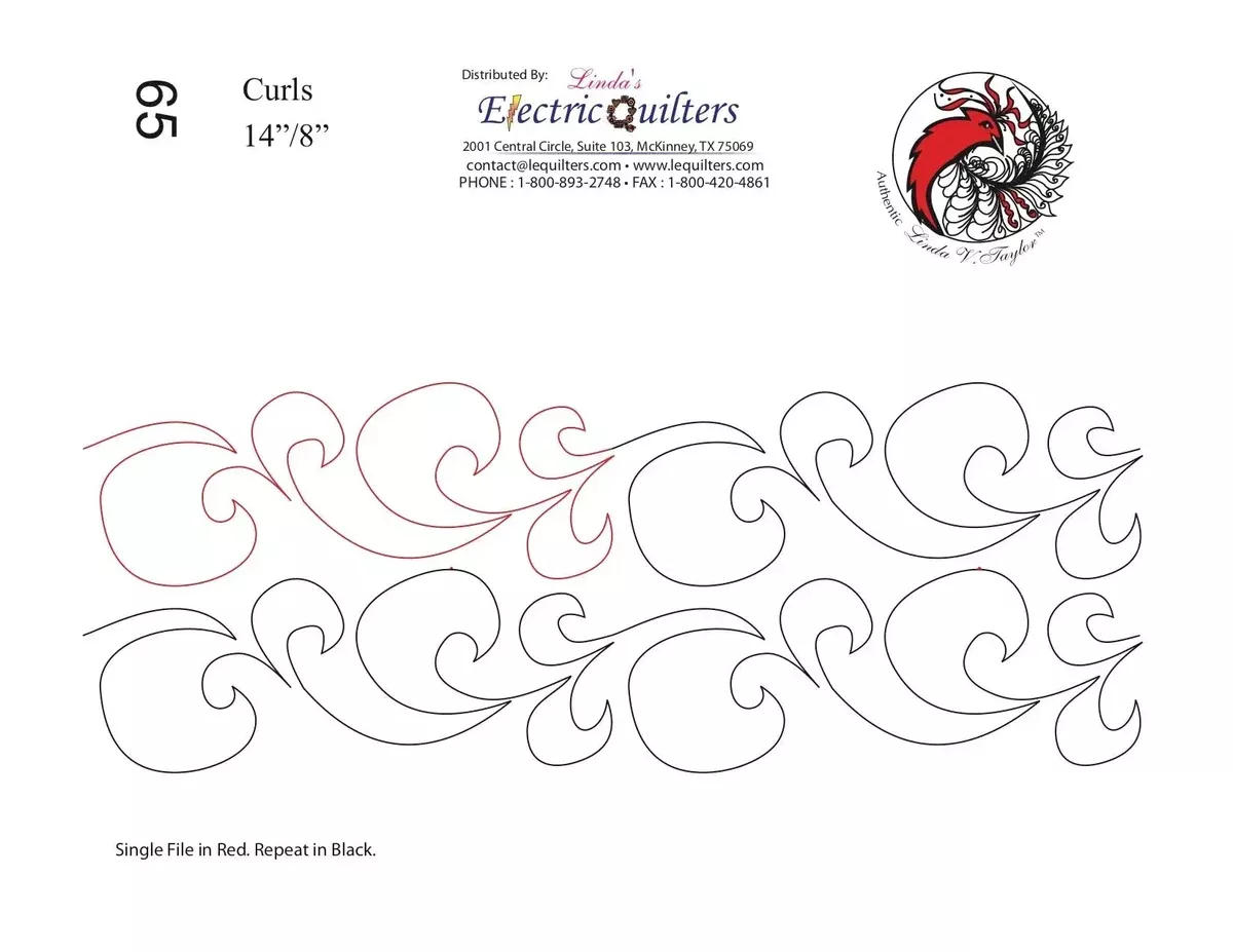 065 Curls Pantograph by Linda V. Taylor
