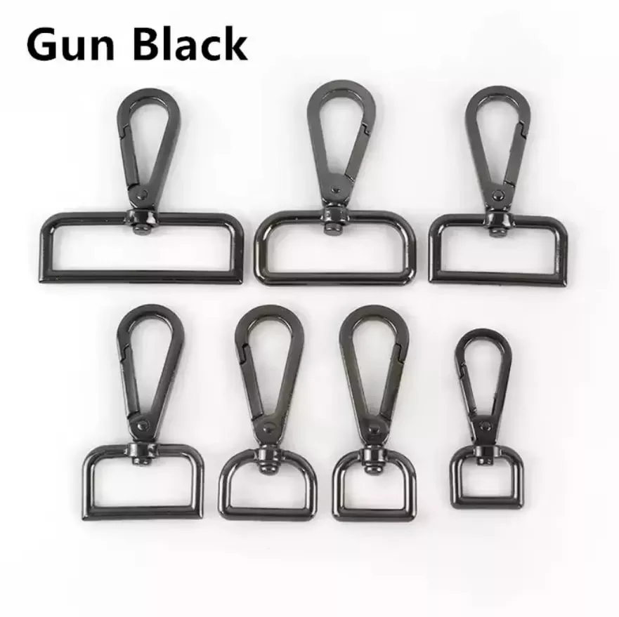 1.5" Swivel Snap Hook - Pack of 4 - Gunmetal Black