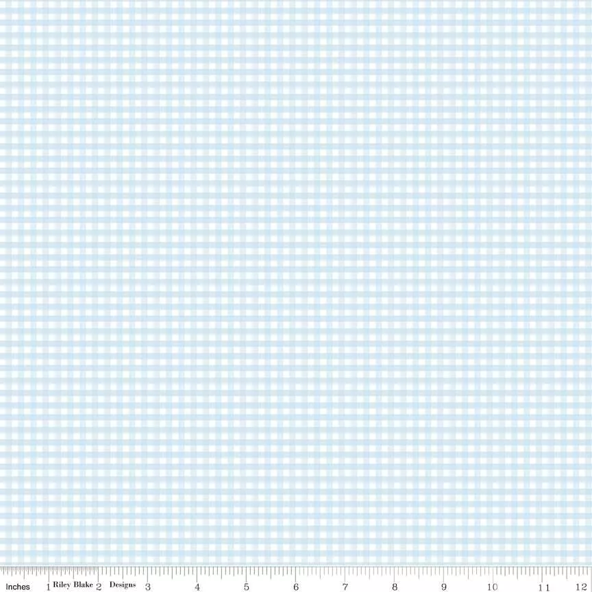 1/8" Gingham - Boy Blue