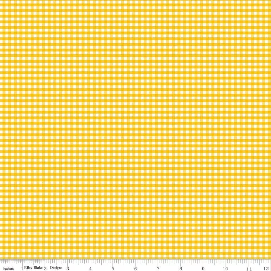 1/8" Gingham - Mustard