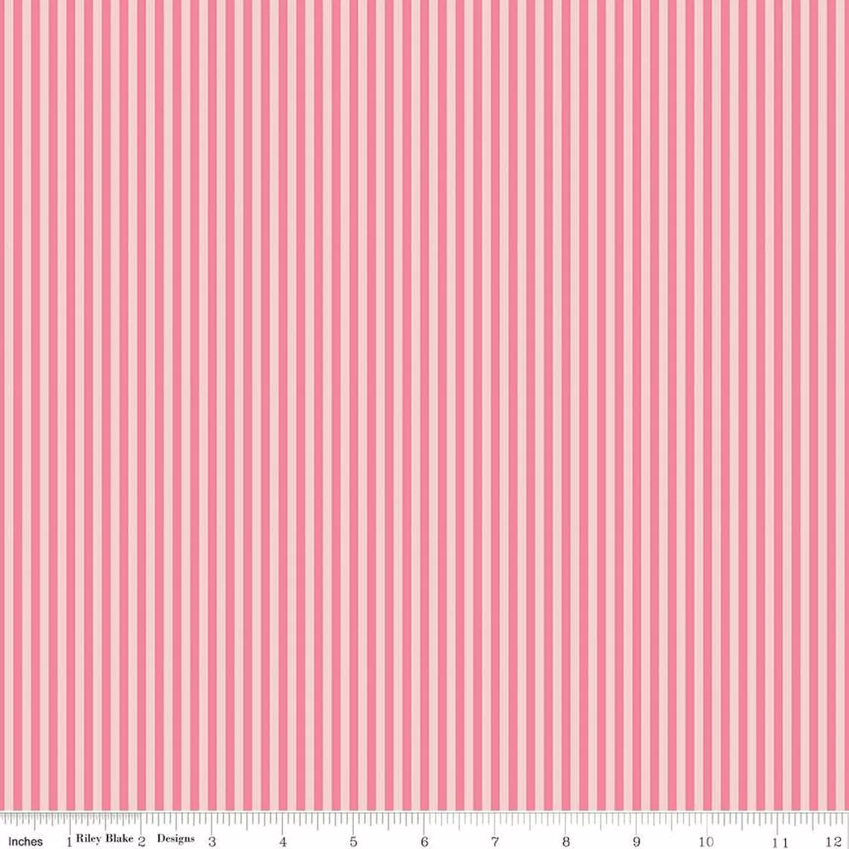 1/8" Tonal Stripe - Sugar Pink