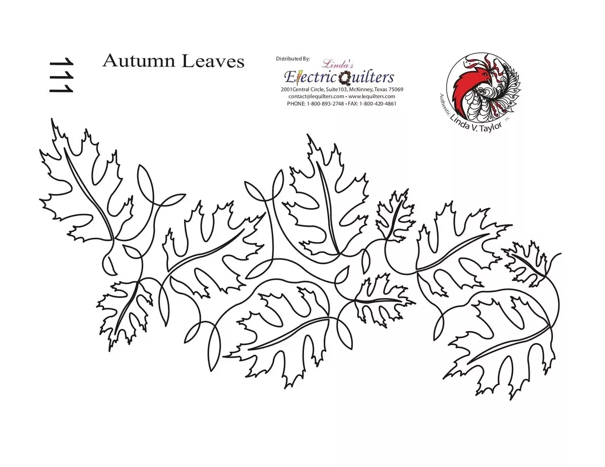 111 Autumn Leaves Pantograph by Linda V. Taylor