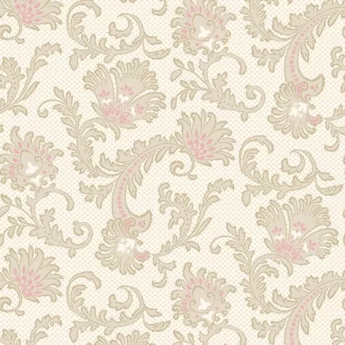 118" Candlelight & Romance Stylized Floral Sprays Cotton Wideback Fabric Per Yard