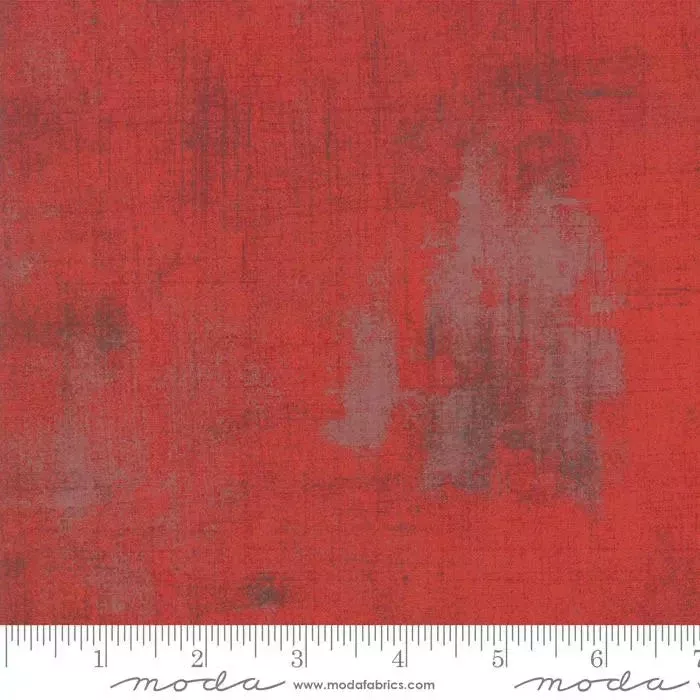 151 Red Moda Grunge - Fat Quarter