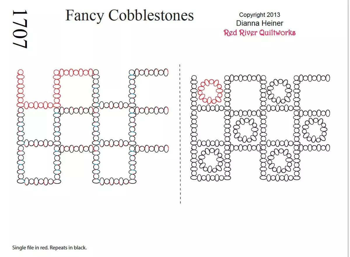 1707 Fancy Cobblestone Combo Pantograph & Block