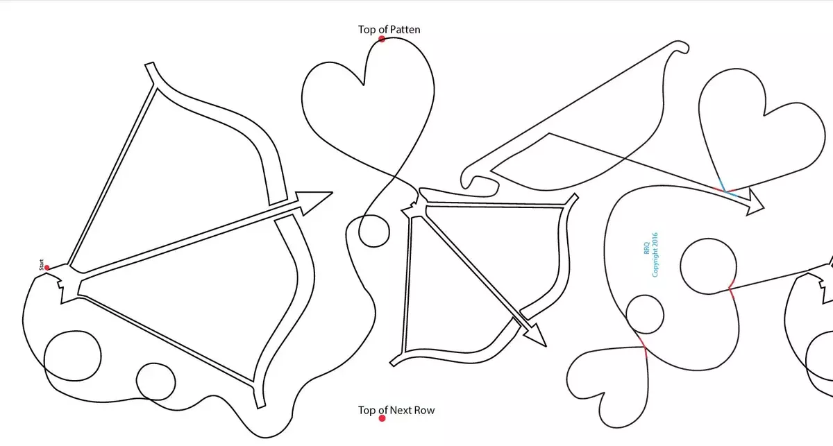 1724 Cupid's Arrow Pantograph