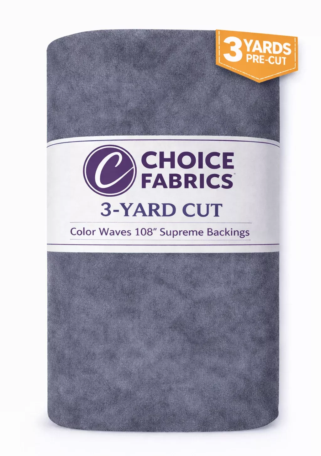 3-Yard Pack - Color Waves 108" Supreme Backings - Dark Grey