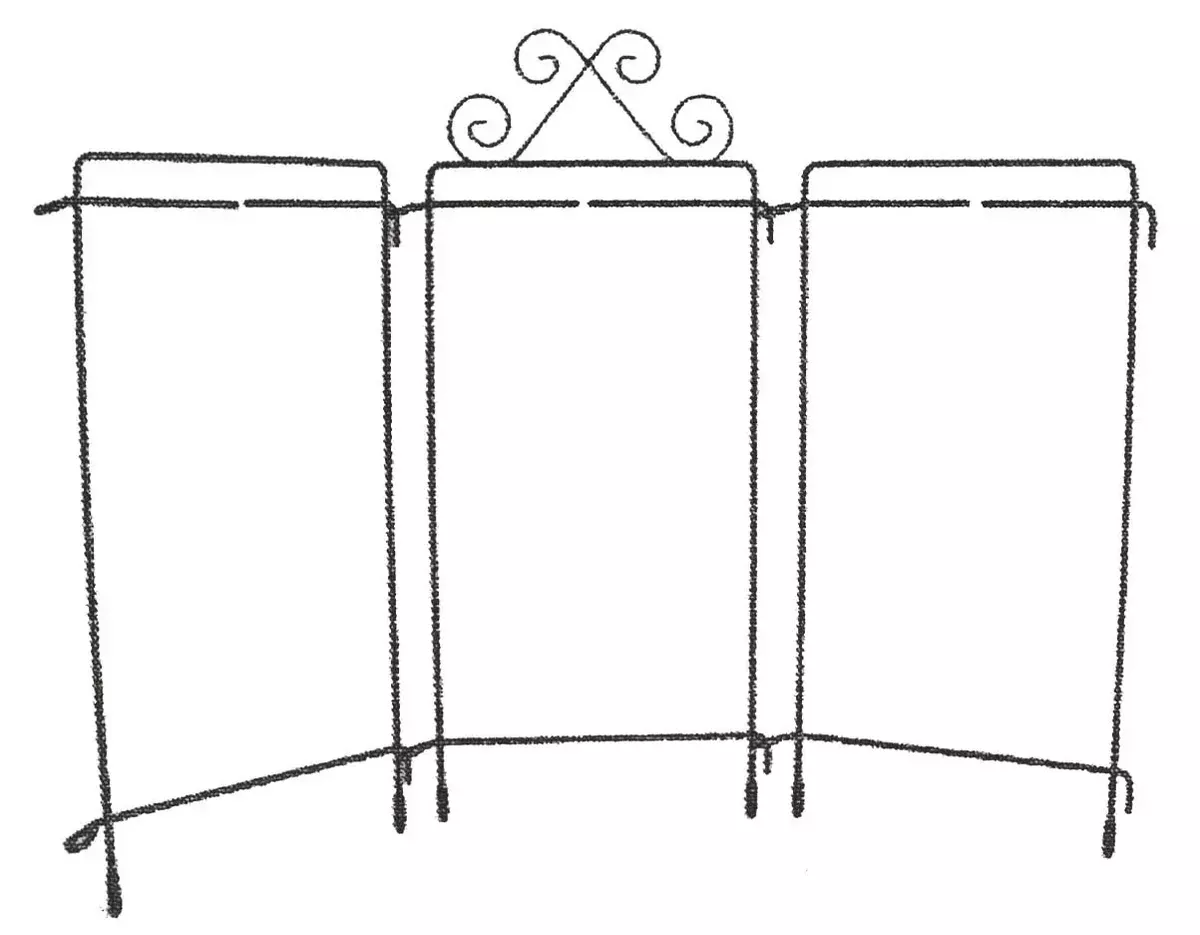 6in x 12in White Table Top Tri-Stand