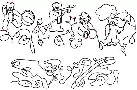827 Combo Pantograph by Linda V. Taylor
