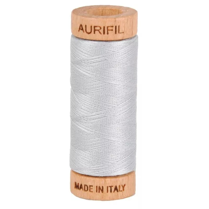 Aurifil Mako 80wt Cotton Thread Solid Dove