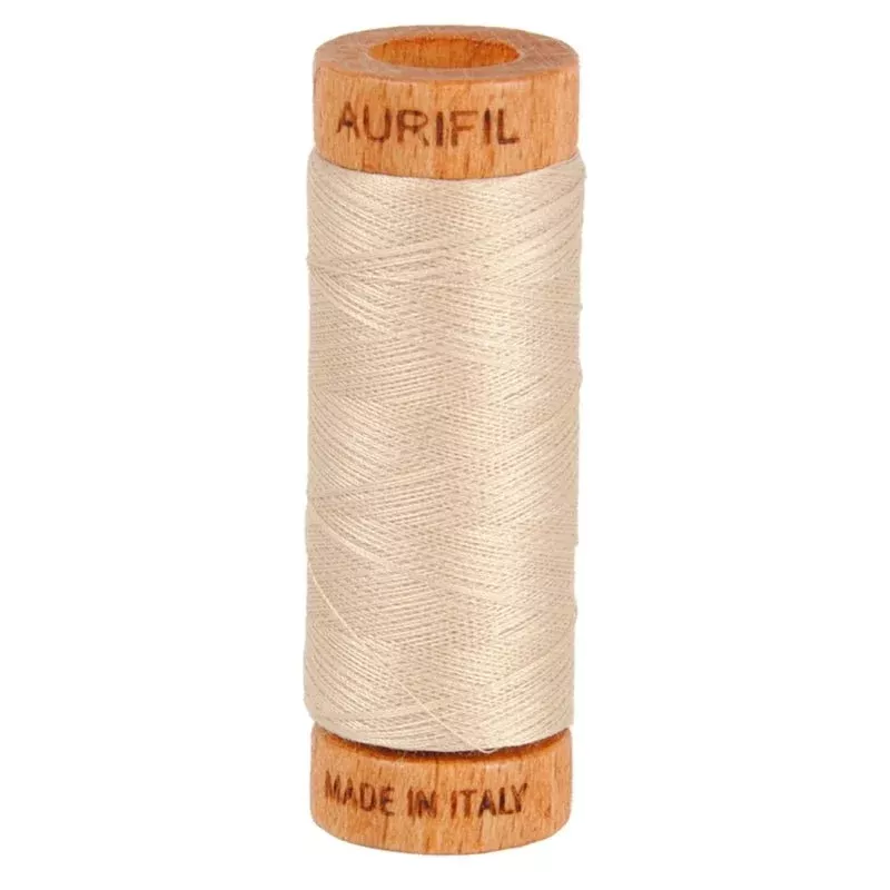 Aurifil Mako 80wt Cotton Thread Solid Ermine