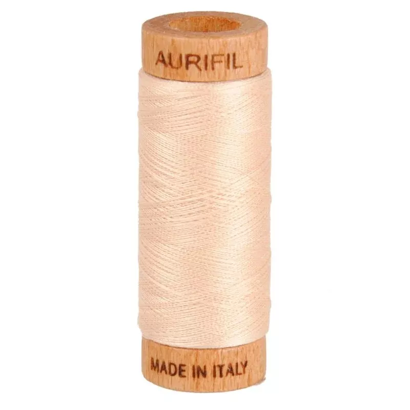 Aurifil Mako 80wt Cotton Thread Solid Pale Flesh