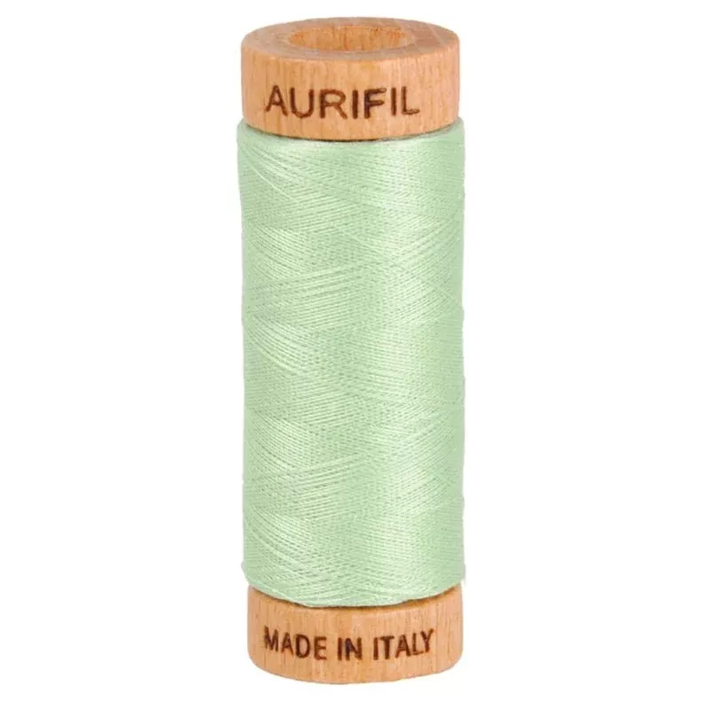 Aurifil Mako 80wt Cotton Thread Solid Pale Green
