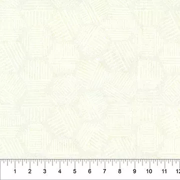 Banyan Cream Hexies Neutral Cotton 44"/45" Fabric Per Yard