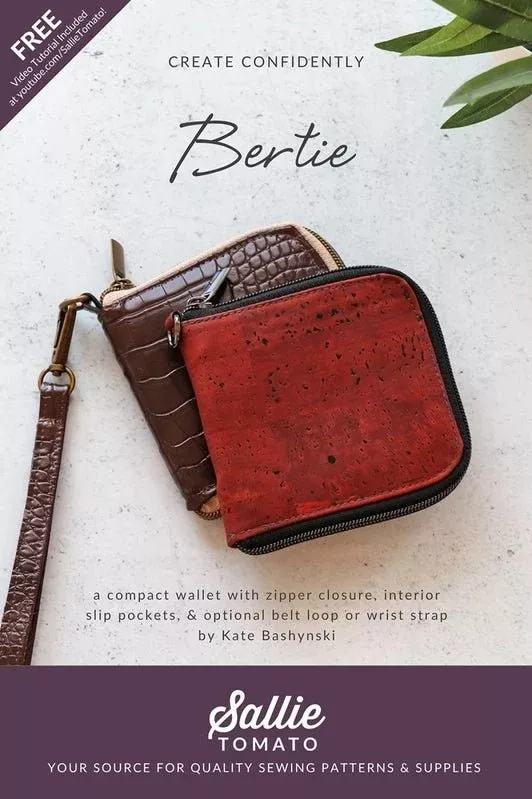Bertie Wallet Pattern by Sallie Tomato