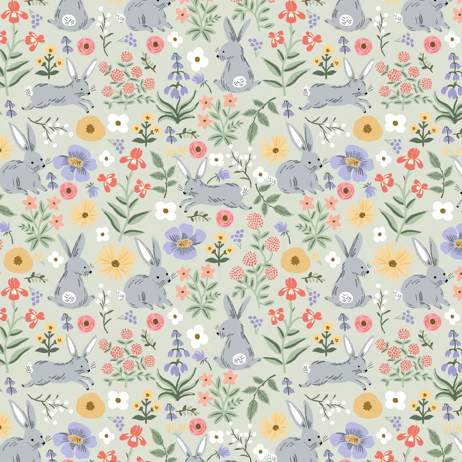 Bunny Floral - Green