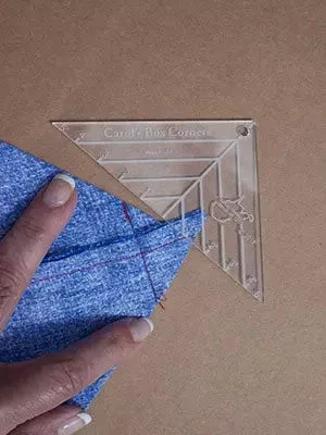 Carol's Box Corners Template