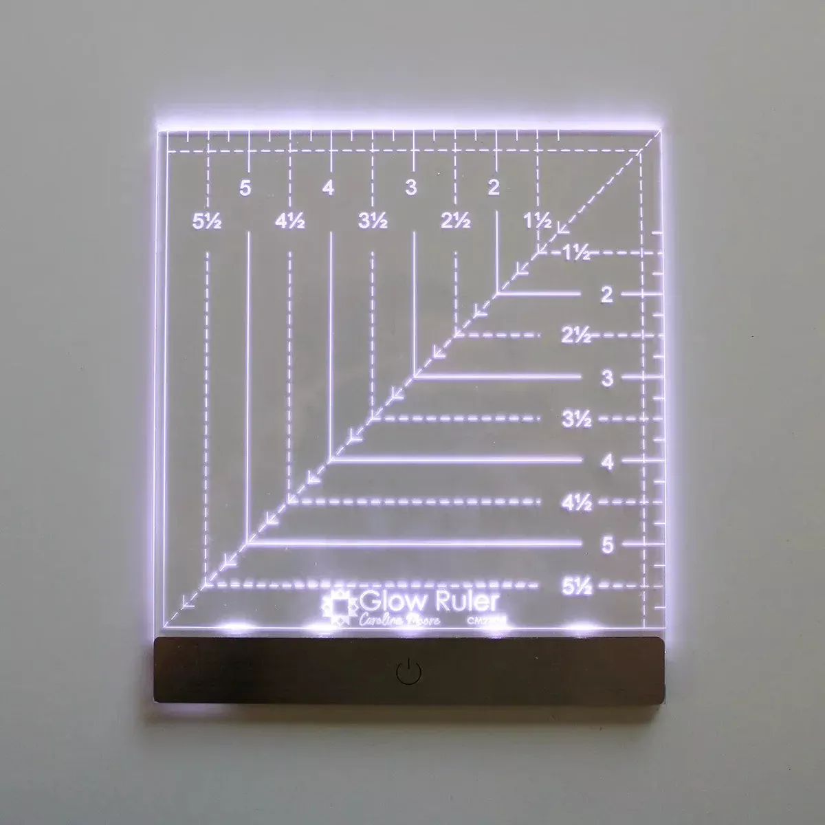 Carolina Moore Glow Ruler 6in Square