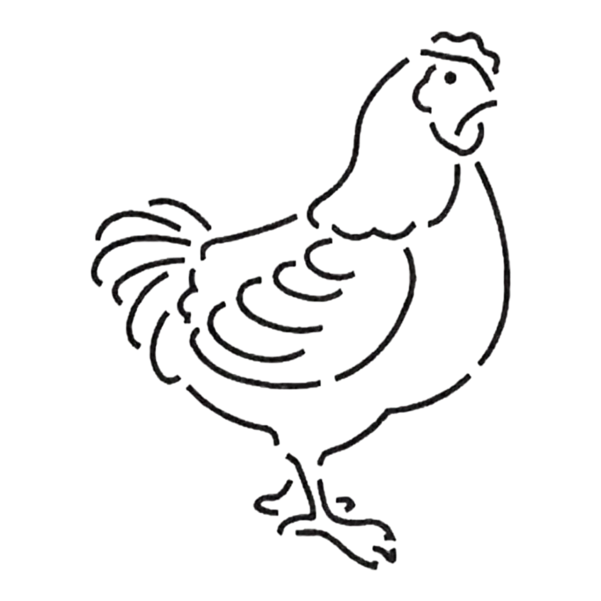 Chicken Silhouette Design - 5 in