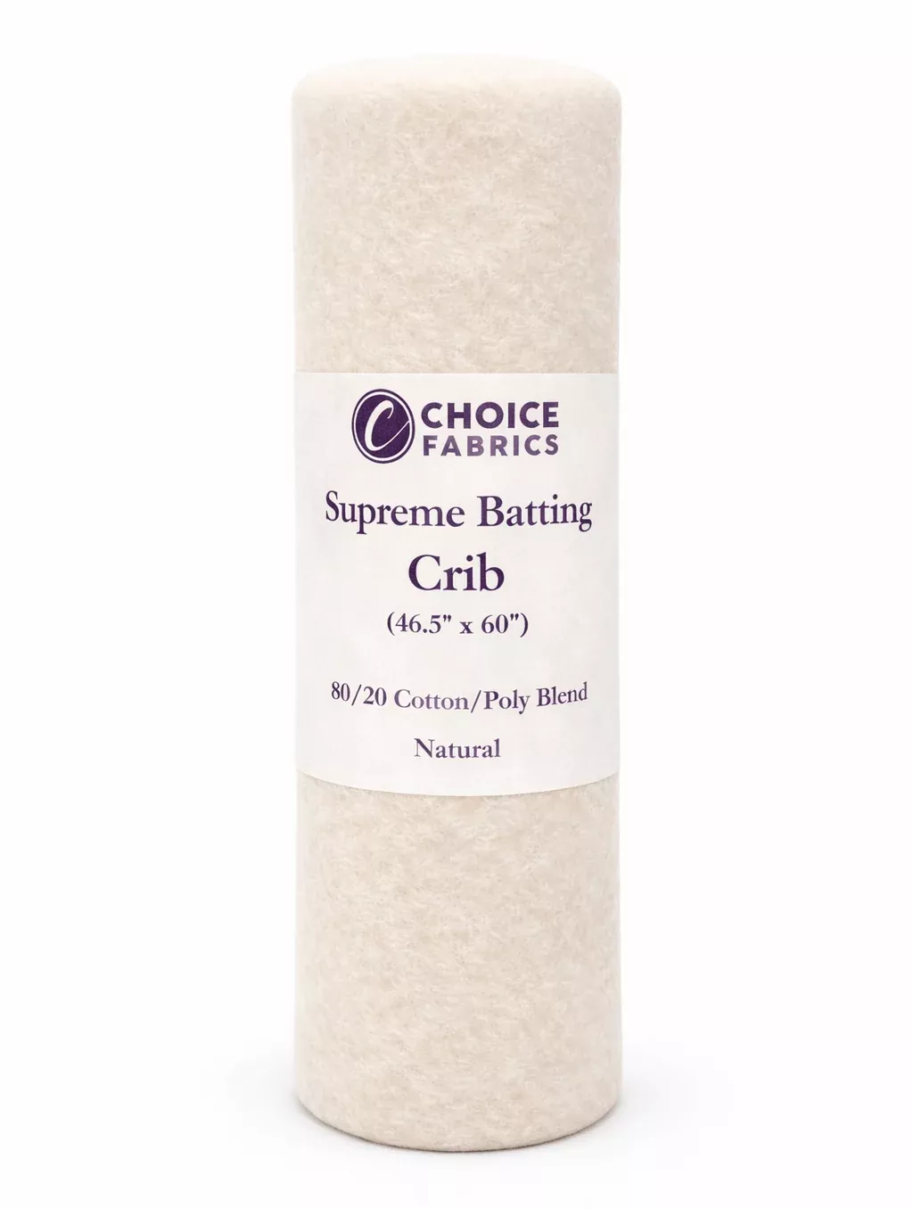 Choice Supreme Batting - 80/20 Cotton/Poly Blend - Crib (46.5" x 60")