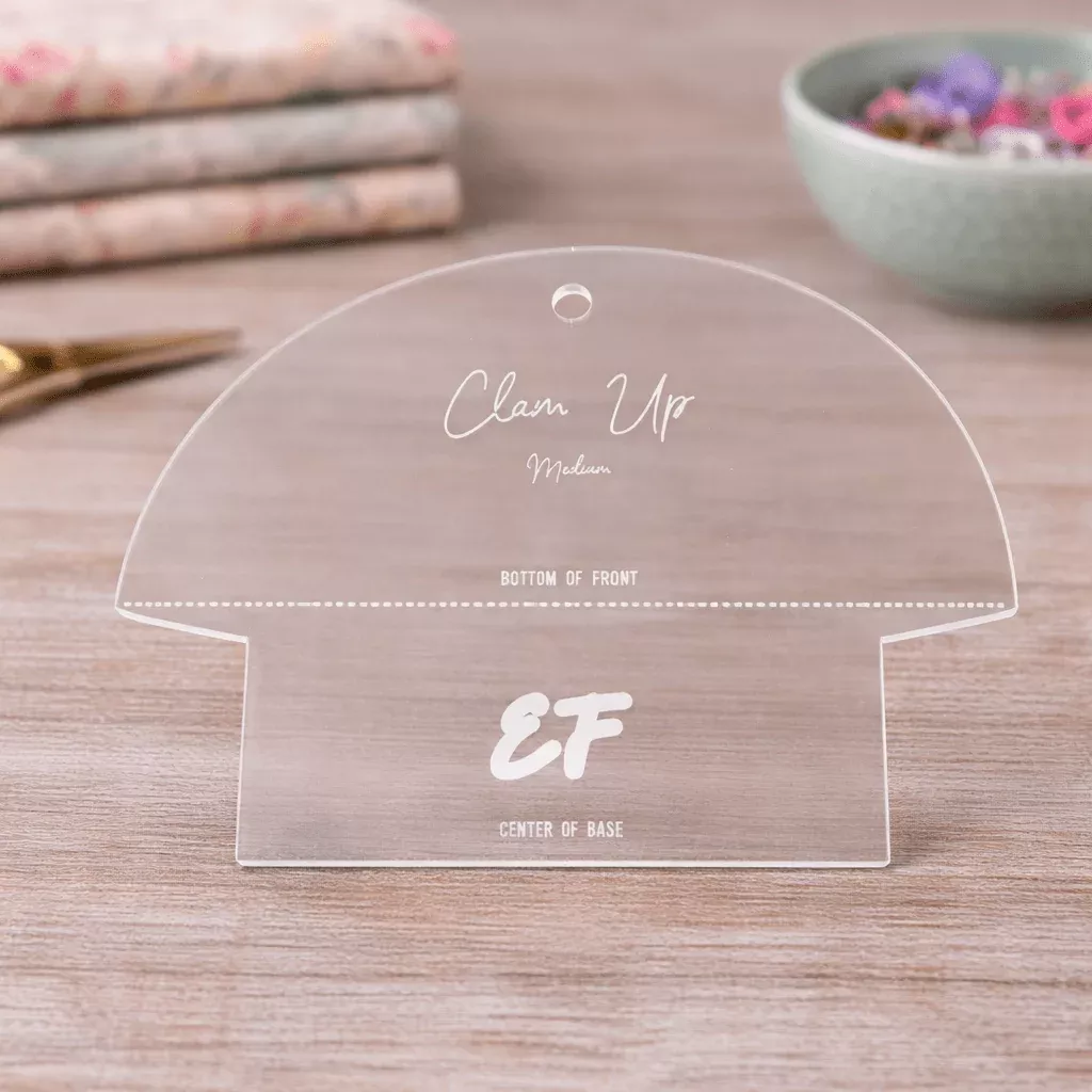 Clam Bag Template Medium
