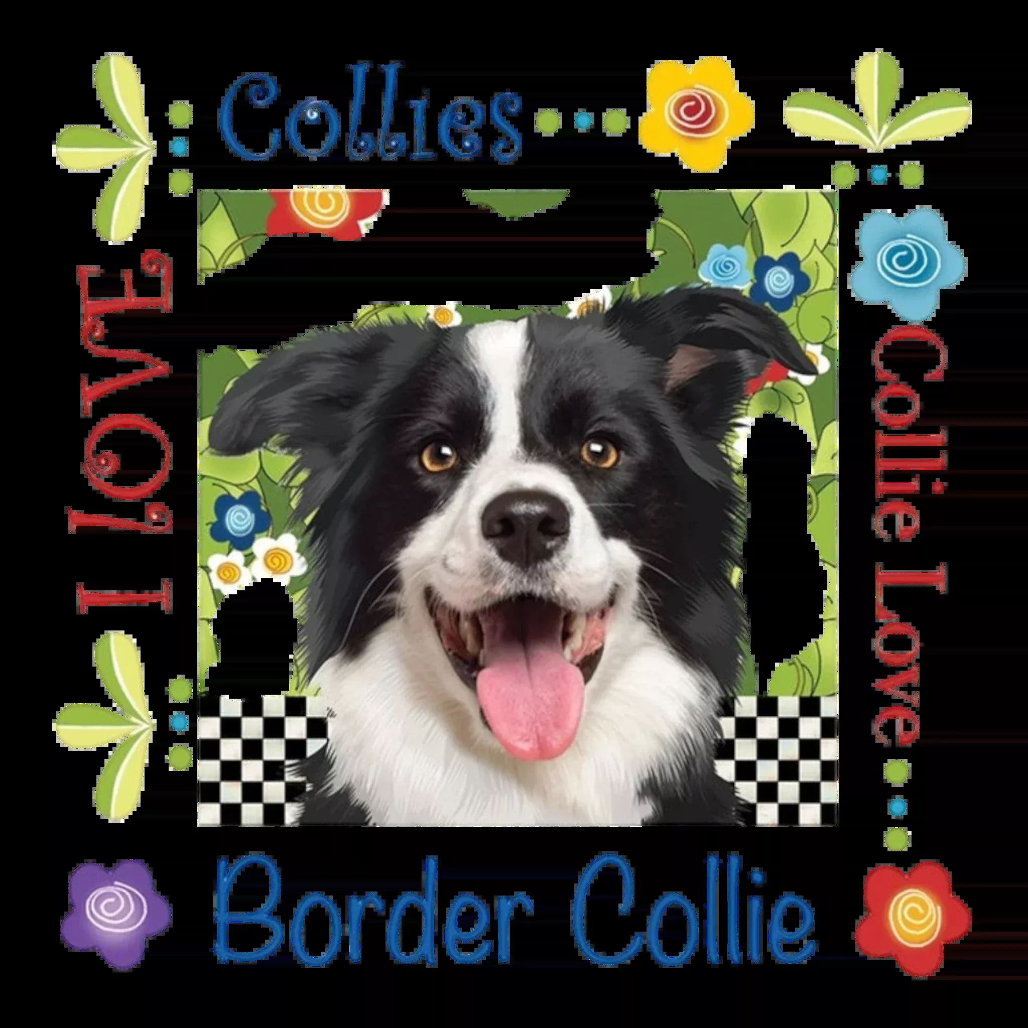 Collie Dog 6in Panel