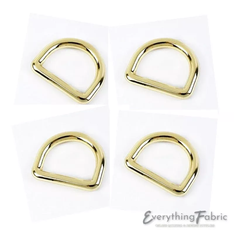 D Ring 13 mm - Light Gold Seamless
