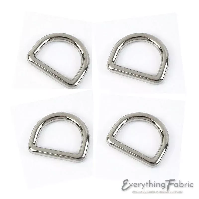 D Ring 13 mm - Silver Seamless