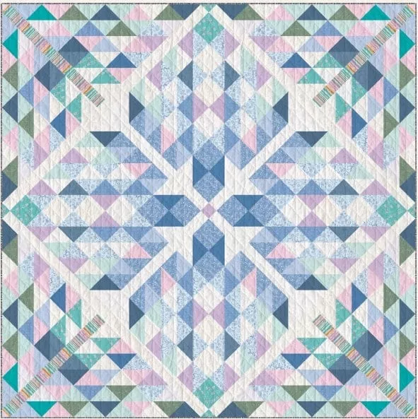 Digitally Printed Quilt Top - Frost Weave 74" x 74"
