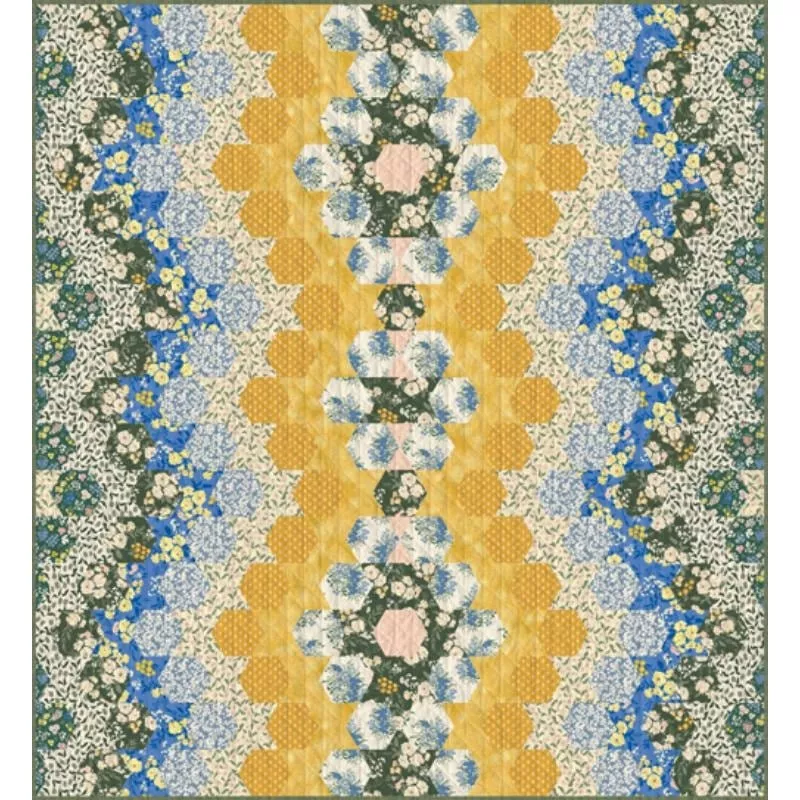 Digitally Printed Quilt Top - Garden's Chronicle - 60"x68"