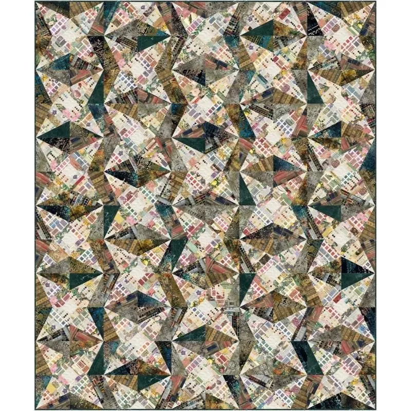Digitally Printed Quilt Top - Nebula Quilt - 72"x72" (2pcs 36"x72")