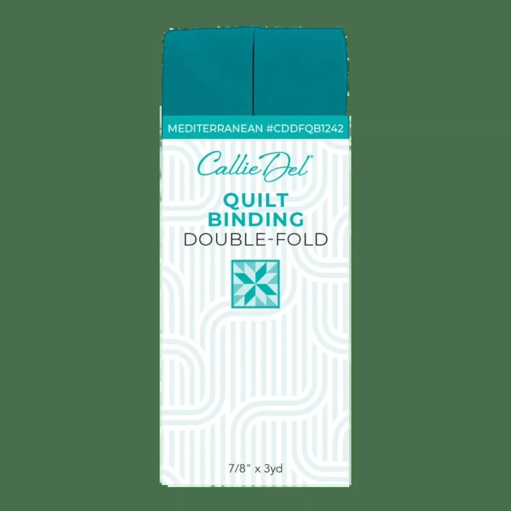 Double Fold Quilt Binding Mediterranean