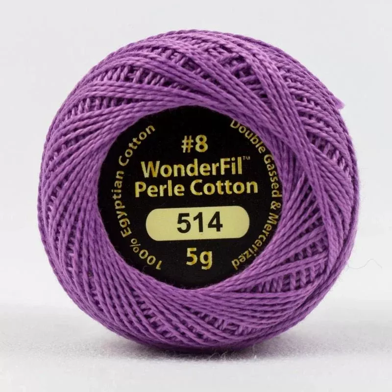 Eleganza 8wt Solid Perle Cotton Ball - RED VIOLET