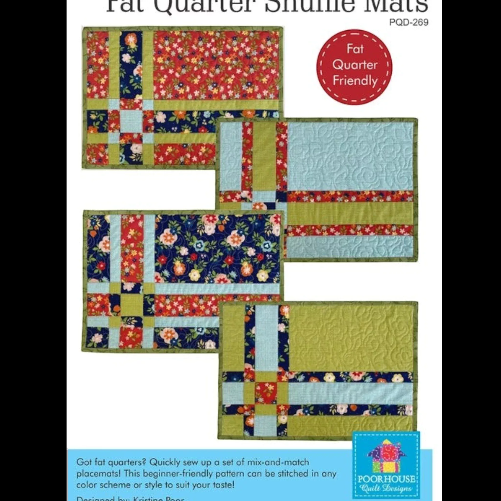 Fat Quarter Shuffle Mats Pattern