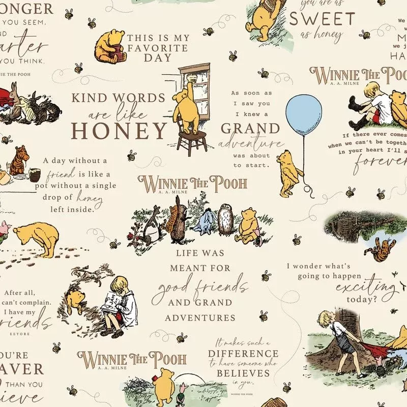 Flannel Winnie the Pooh Quotes