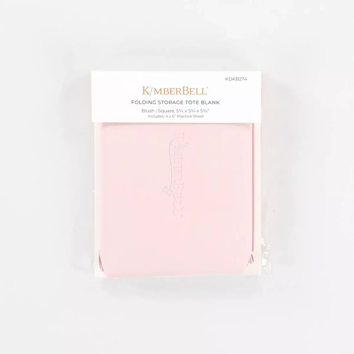 Folding Storage Tote Blank Blush