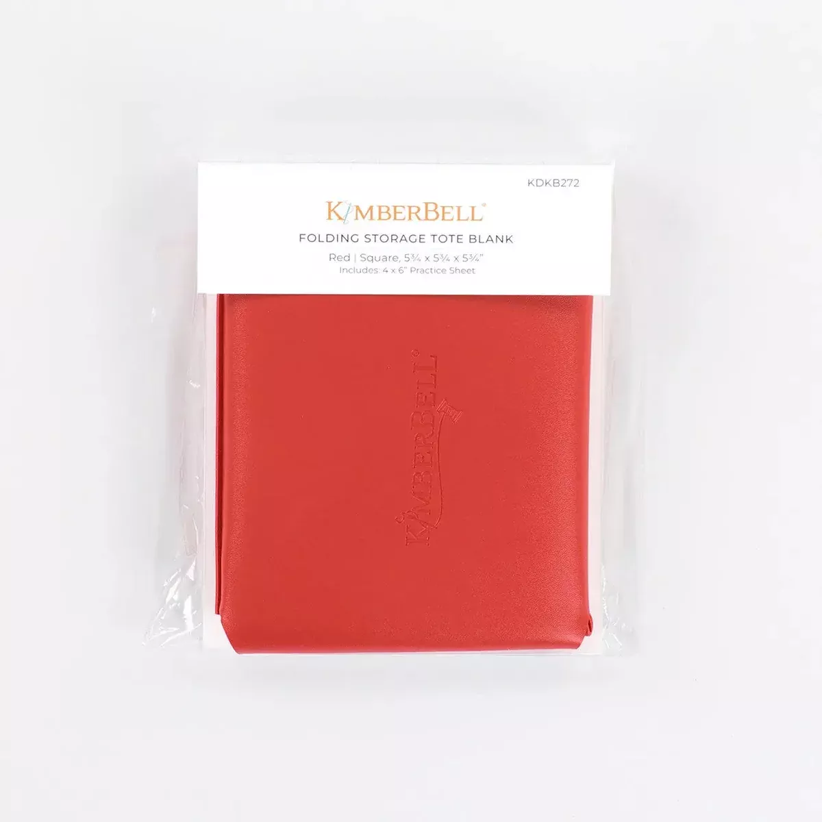 Folding Storage Tote Blank Red