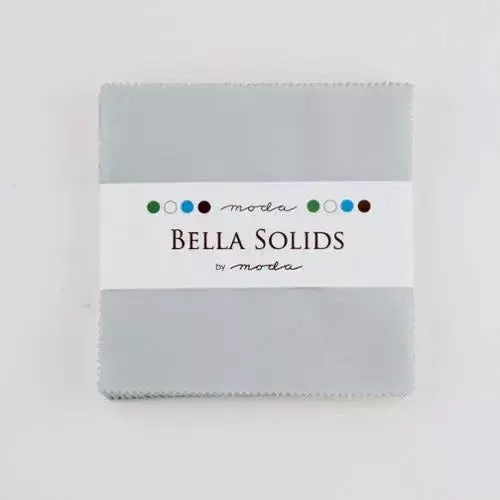 Grey Bella Solids Zen Grey Charm Pack Precuts