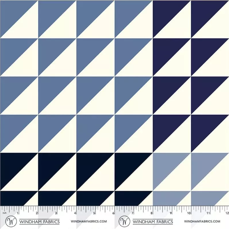 Half Square Triangles - Blues