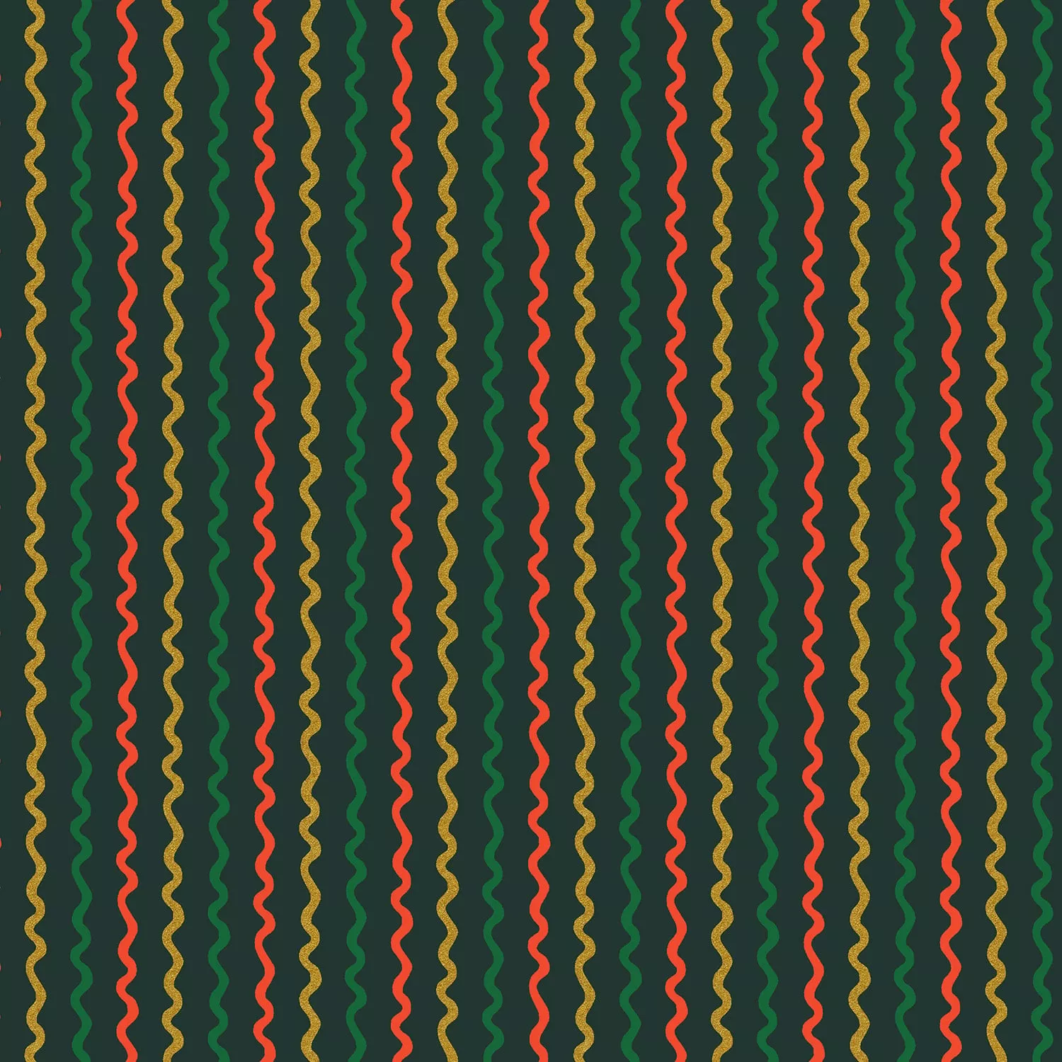 Holiday Classics Ribbon Stripe - Evergreen Metallic