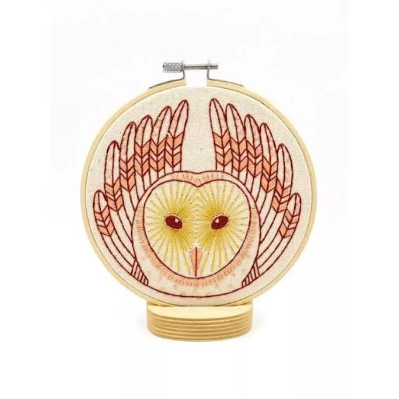Hook, Line & Tinker Complete Embroidery Kit - Barn Owl