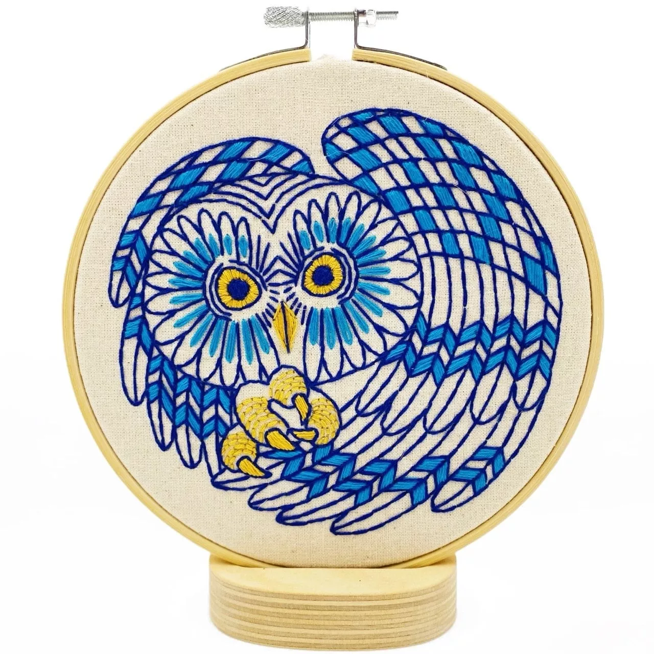 Hook, Line & Tinker Complete Embroidery Kit - Boreal Owl