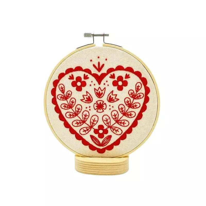 Hook, Line & Tinker Complete Embroidery Kit - Nordic Heart