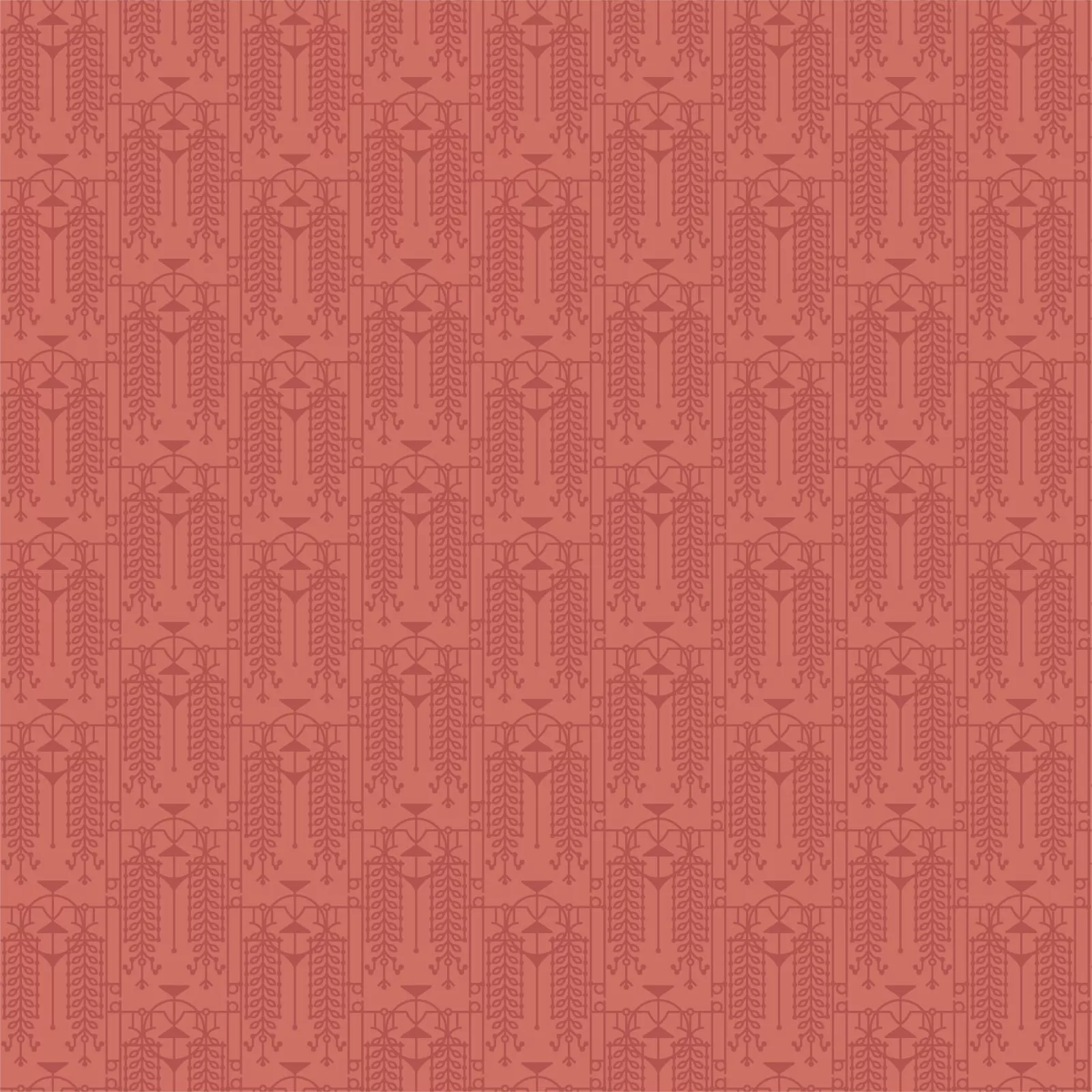 The House Beautiful Design A - Pottery Red