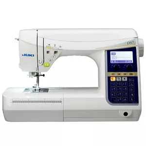 Juki HZLDX7 287 Stitch Computer Sewing Machine, 4 Fonts, 16 BH's, Auto Thread & Trim, Start Stop, Needle Up Down, Drop Feed, Case, 12 Feet, SS Plate