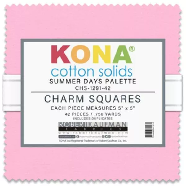 Kona Cotton Summer Days Palette Charm Pack | 42 PCs