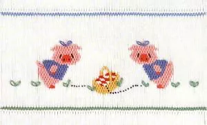 Little Memories Piggy Sue LM45 Smocking Plate
