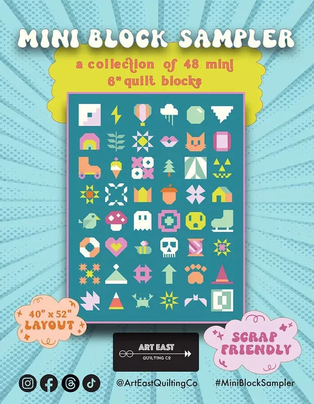 Mini Block Sampler Pattern by Art East